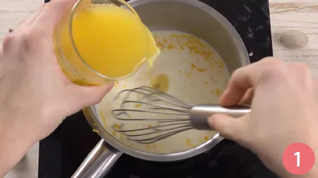 Torta sbriciolata alla crema d'arancia - Passaggio 1