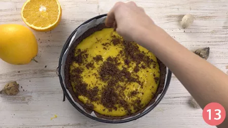 Torta sbriciolata alla crema d'arancia - Passaggio 13
