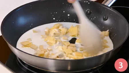 Tortellini con salsa ai formaggi - Passaggio 3