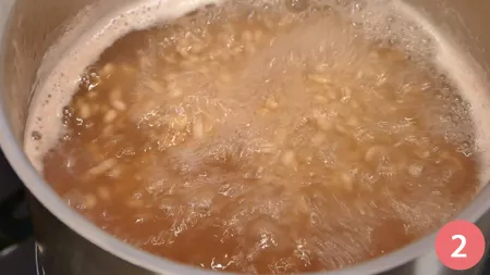 Tortino di orzo con tartare di verdure e olio aromatizzato alle erbe - Passaggio 2