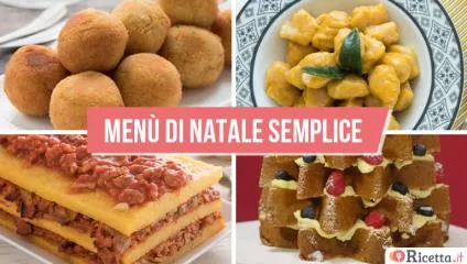 Menù di Natale semplice