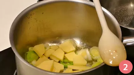 Vellutata di patate - Passaggio 2