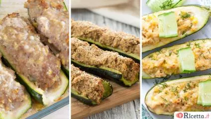 Zucchine ripiene: 3 ricette facili e veloci