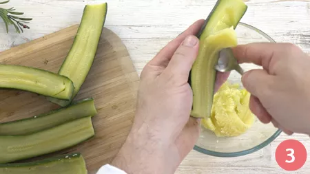 Zucchine ripiene di tonno - Passaggio 3