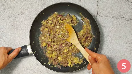 Zucchine tonde ripiene - P5