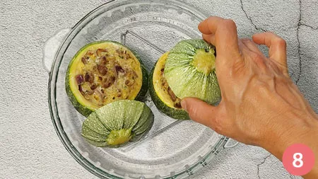 Zucchine tonde ripiene - P8