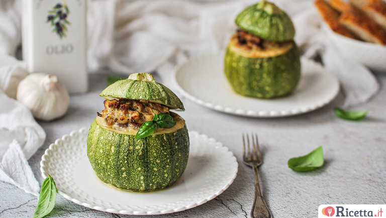 Zucchine tonde ripiene