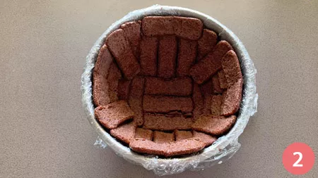 Zuccotto alle albicocche - passaggio 2