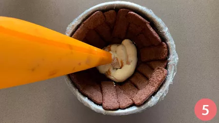 Zuccotto alle albicocche - passaggio 5