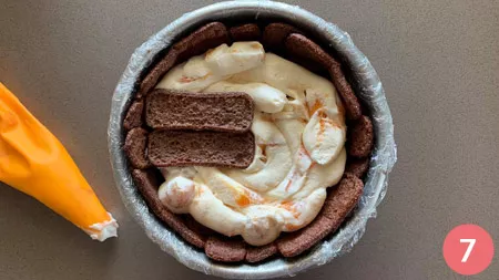 Zuccotto alle albicocche - passaggio 7