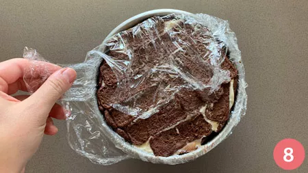 Zuccotto alle albicocche - passaggio 8